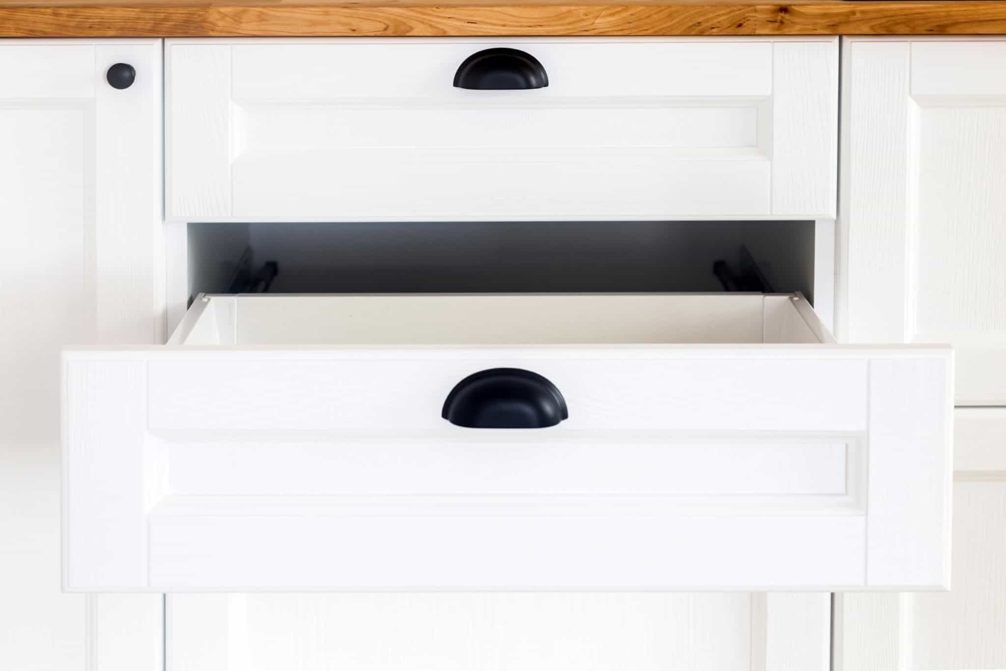 cup pulls on cabinet doors