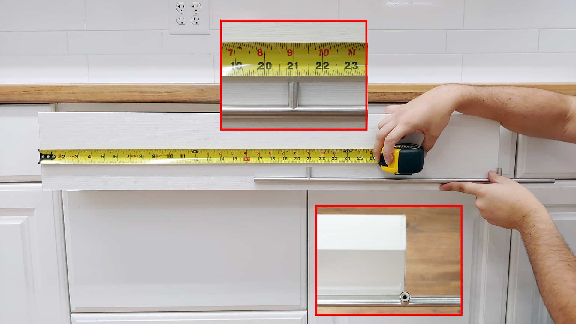 Long Cabinet Drawer Handle Installation : True Position Tools