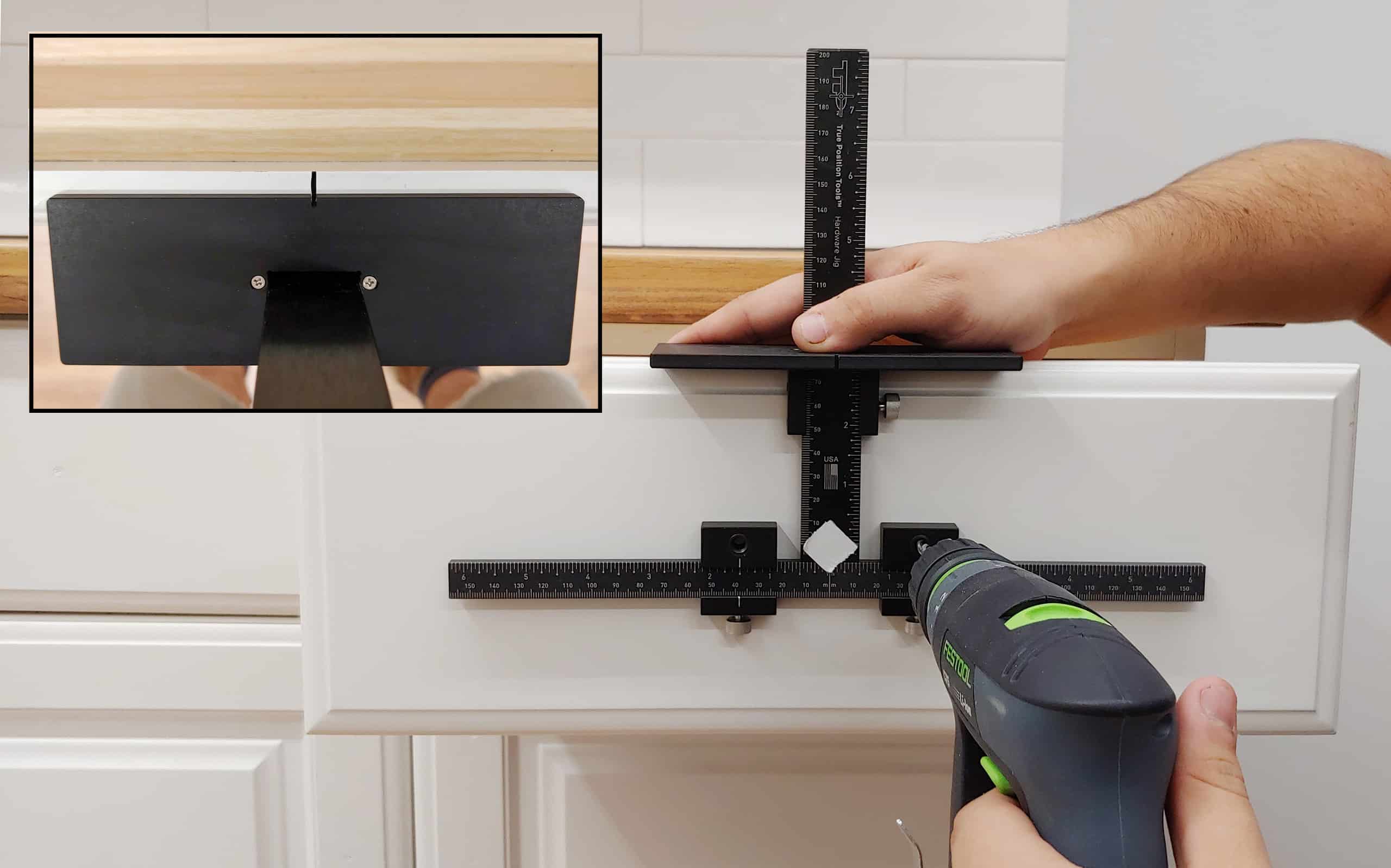How To Install Cabinet Drawer Handles True Position Tools