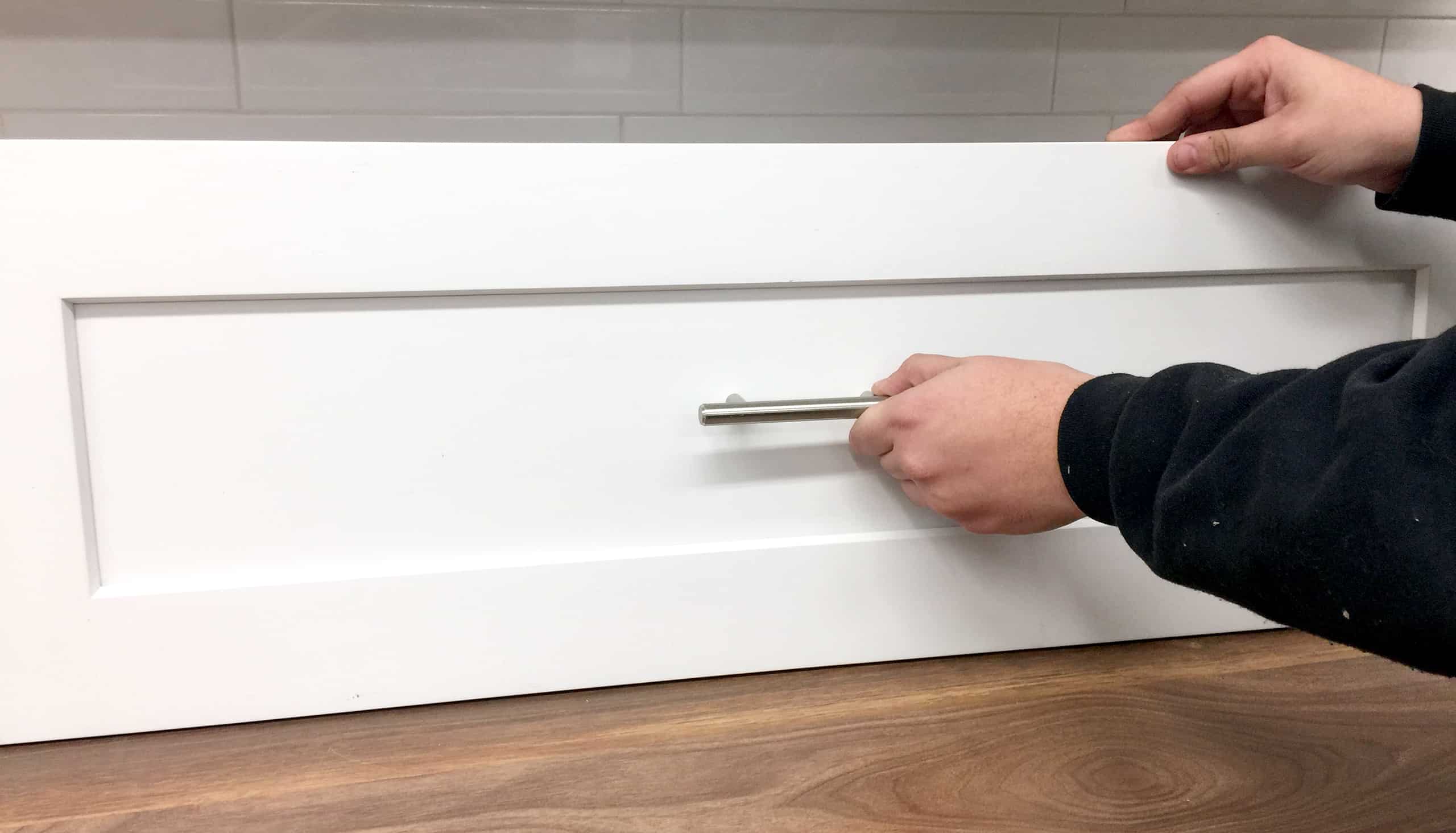 How to put on kitchen cabinet hardware