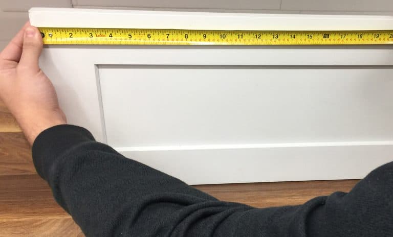 tape measure shaker door width measurement