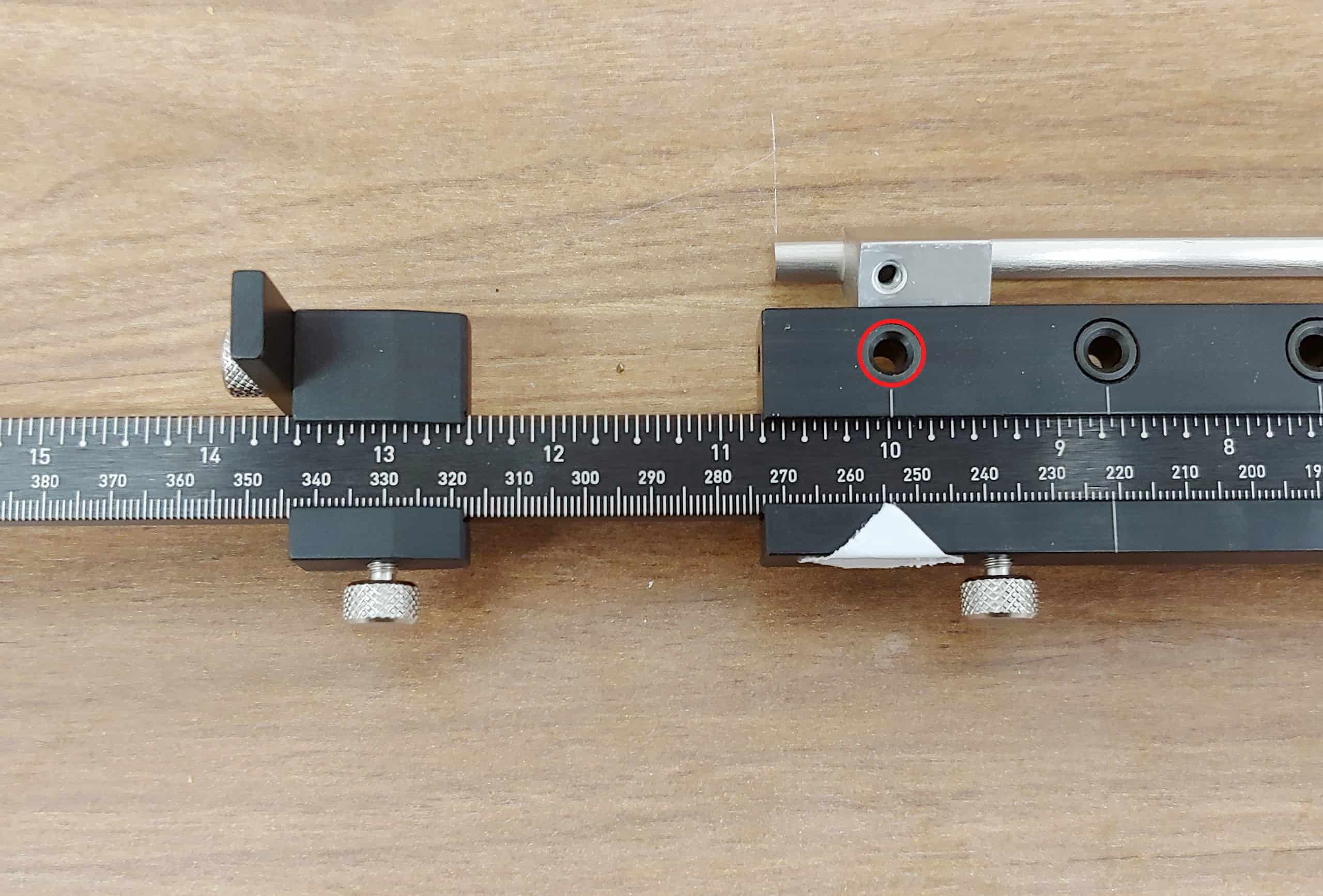 TP 1935 cabinet hardware jig extended ruler attachment handle pull
