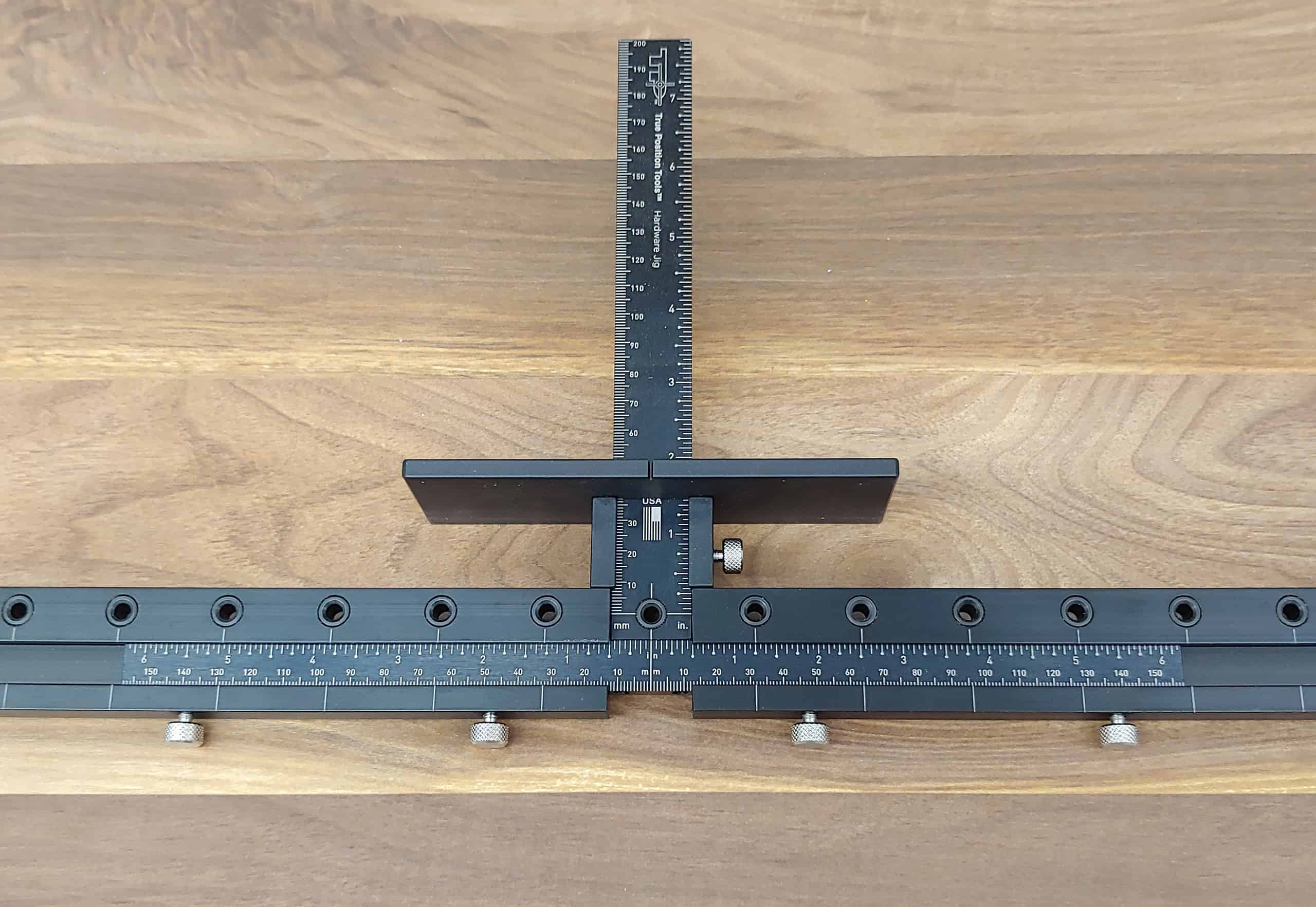 TP 1935 cabinet hardware jig extension bars attached