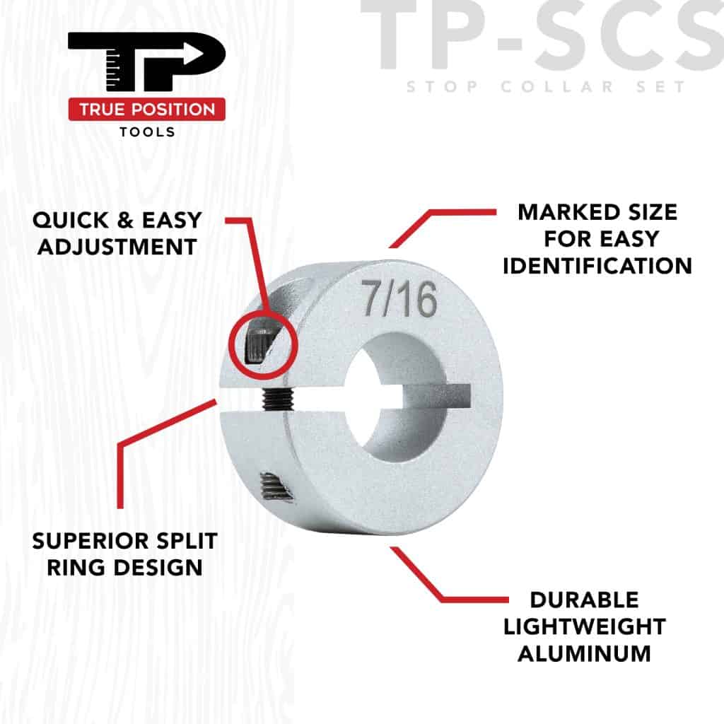 TP-SCS Stop Collar Set - Aluminum Stop Collar - Diagram